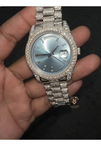 Reloj de Diamantes Moissanite con Incrustaciones de Circonitas, Estilo Hip Hop, para Hombre y Mujer, Disponible para Venta al Por Mayor - Product Image 4
