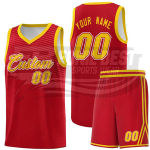 Tenue de Basketball Homme Personnalisable pour Équipe/Club – Col en V, Respirante, Séchage Rapide, 100% Polyester, Faible MOQ, Service OEM - Product Image 5