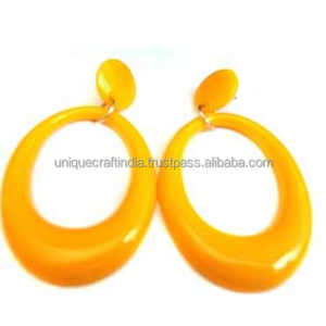 Nouvelles boucles d'oreilles en résine couleur bonbon mignonnes pour femmes accessoires à la mode avec de vrais nouveaux designs - Product Image 4