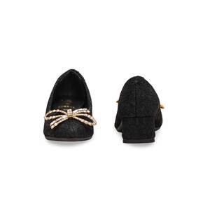 Girls Black Fancy <b>Pumps</b> KD0917 Dress Shoes & Oxfords - Product Image 2