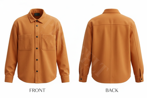 Camisa de Vestir con Botones y Bolsillos, Estilo Casual y Elegante, de Manga Larga, Fabricada con Tela Personalizada por Pro Felt Custom Clothing Manufacturer - Product Image 4