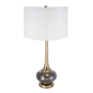 D15x29 <b>Table</b> <b>Lamp</b> with <b>Glass</b> Drum <b>Shade</b> Assembly Required - Product Image 2
