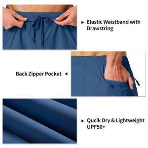 Soldes d'été : Short de performance pour homme, imperméable, séchage rapide, pour la randonnée et les voyages, taille élastique, fabrication OEM - Product Image 5