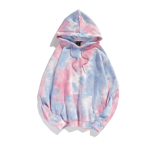 Men's <b>Tie</b>-<b>Dye</b> Long Sleeve Hooded <b>Sweatshirt</b> Casual Pullover Hoodie with Soft Feel Adjustable Drawstring Hood Front Pocket - Product Image 2