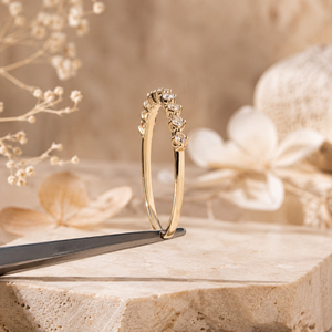 Wholesale 14K Yellow Gold Moissanite Eternity <b>Ring</b> – Dainty <b>Ring</b> <b>Stacking</b> Band Women's <b>Ring</b> Diamond <b>Ring</b> jewelry - Product Image 3