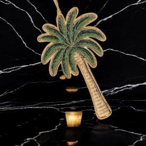 Décoration murale en zari de style arbre design |   Perles artisanales, fils et broderies Zari pour la décoration intérieure et festive - Product Image 2