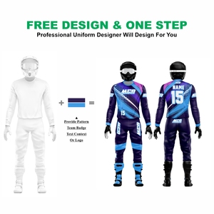 Traje de Motocross para Hombre de Alta Calidad en Tela de Nailon y Poliéster, Nuevo Diseño Vintage con Impresión por Sublimación, Jersey y Pantalón de Carreras MX - Product Image 2