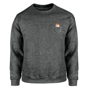 Sweat-shirts à col rond en coton ODM, vierges et unis, en matériaux originaux, pour hommes, avec broderie, style pull à col rond - Product Image 3