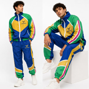 Conjunto de Chaqueta y Pantalón Cortavientos de Dos Piezas, Diseño Moderno y Elegante, con Cierre, para Hombre, Novedad 2026, Económico - Product Image 3