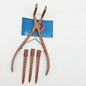 Pinzas profesionales para extensiones de cabello con cinta adhesiva, herramienta de presión resistente al calor para extensiones de cinta, venta al por mayor OEM - Product Image 1