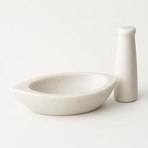 Traditional Marble Mortar And Pestle <b>Grinder</b> Set For Crushing Spices <b>Herbs</b> Seeds Nuts And Preparing Organic Pastes - Product Image 6
