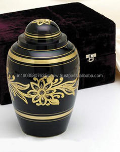 Venta caliente último diseño de latón urna de cremación para cenizas de adultos para servicio funerario hecho a mano en todo el precio de venta - Product Image 3