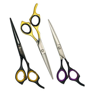 Ciseaux de barbier droits à lame tranchante en acier inoxydable de haute qualité pour la coupe de cheveux, modèle 2026, pour droitiers, fabriqués au Pakistan - Product Image 2