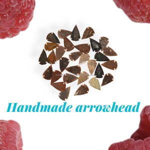 หัวลูกศรออบซิเดียนทำด้วยมือขนาด1.5นิ้วของชาวอินเดียหัวธนูอาเกตขนาดเล็กสำหรับล่าสัตว์ - Product Image 2