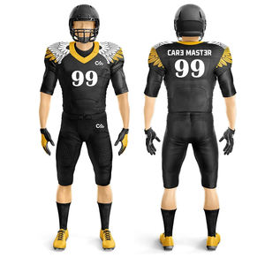 Vêtements de sport personnalisés de haute qualité par sublimation, uniformes de rugby américains, kits de rugby OEM pour hommes, maillots de football américain à vendre - Product Image 1