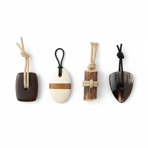 Botones de cuerno de búfalo hechos a mano, ecológicos, pulidos, ovalados, rústicos, artesanía natural, decoración del hogar, botones de presión, negro, marrón, beige - Product Image 1
