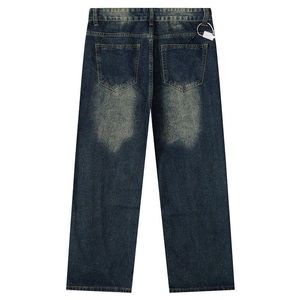 Pantalones Vaqueros Casuales para Hombre, de Primera Calidad, al por Mayor, Nuevos, a la Moda, de Invierno, Sólidos, Transpirables, Holgados, Rectos, Lavados - Product Image 2