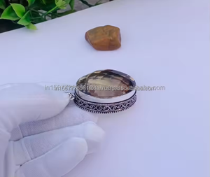 Pendentif Quartz fumé collier en argent pour femmes déclaration bijoux pendentif Quartz fumé pour anniversaire et anniversaire cadeau fait main - Product Image 5