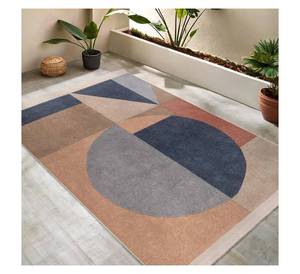 Tapis géométrique moderne du milieu du siècle, tapis de sol en polyester à poils ras de haute qualité, faible MOQ, antidérapant, lavable, imprimé en 3D - Product Image 2