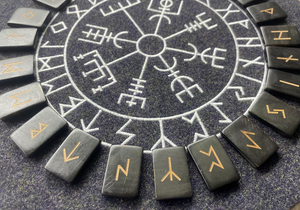 <b>Engraved</b> Horn Runes, Elder Futhark, Viking Divination <b>Tool</b> by blossom craft india - Product Image 3