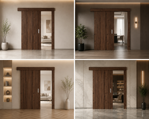 Puertas Interiores Corredizas de WPC, Estilo Minimalista, Colores y Tamaños Personalizables para Casa u Oficina - Product Image 2