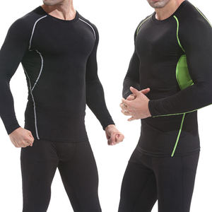 Camiseta de Compresión para Hombre, Protección UV UPF50+, Secado Rápido, Manga Larga, Spandex/Poliéster, Ropa Deportiva para Entrenamiento - Product Image 5