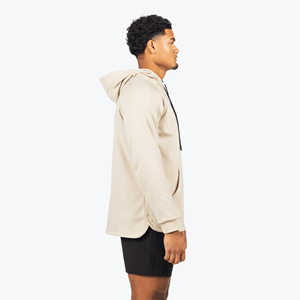 Zip Up Hoodie Men Adult Youth 480 GSM Polyester Cotton Blend <b>Moisture</b> Wicking Custom Logo Low MOQ OEM Wholesale Supplier - Product Image 3