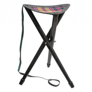 Hot-selling Stainless Steel Durable Adjustable Folding <b>Walking</b> Stick <b>Seat</b> Lightweight Customized Tripod Cane Chair Elderly - Product Image 6