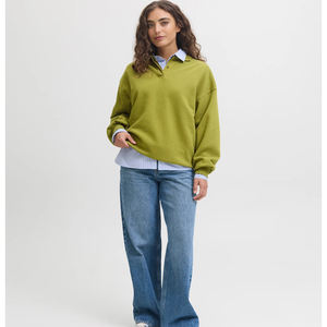 Sudadera con Capucha Oversize de Felpa para Mujer con Logo Personalizado, Cuello Redondo de Algodón, Estilo Vintage, Novedad, Ropa Urbana, Venta al por Mayor, OEM - Product Image 3