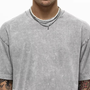 เสื้อยืดพิมพ์ลายคุณภาพสูง เสื้อยืดเปล่าผ้าฝ้าย 100% เสื้อยืดผู้ชายขายส่งจำนวนมาก เสื้อยืดผู้ชายไซส์ใหญ่ - Product Image 2