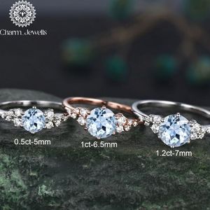 Bague de fiançailles Charm_Jewells pour femme en argent 925 plaqué or rose avec moissanite taille coussin, sertie à griffes, style fleur romantique, certifiée IGI - Product Image 6