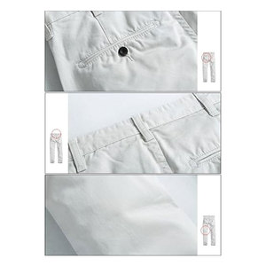 Pantalones Chinos Casuales de Corte Recto para Hombre, Cómodos, de Mezcla de Algodón, para Oficina y Trabajo, Ajuste Delgado, Moda Urbana Moderna - Product Image 4