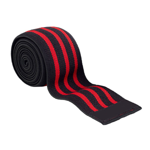 Soporte de Rodilla con Almohadilla de Silicona y Envolturas Elásticas de Compresión para Correr, Levantamiento de Pesas, Powerlifting, SPANDEX, NYLON - Product Image 1