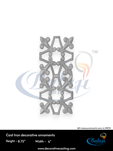 Componentes de Hierro Fundido de Alta Resistencia para Puertas de Jardín Balaji Metals BM-258, 8.75 Pulgadas de Altura, Moldeado por Arena Super Shot Blast - Product Image 3