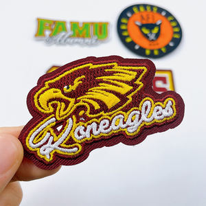 Parches de Logotipo Bordados Personalizados Termoadhesivos, Todos los Tamaños, 100% Bordados, Fieltro No Tejido, Hechos a Mano, Forma Redonda - Product Image 3