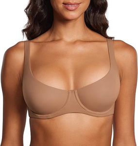 Sujetador sin aros para mujer, con copas completas, sin costuras, cómodo y transpirable, con almohadillas, se puede usar como top. - Product Image 3