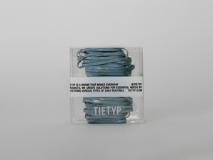 Élastiques à cheveux TIETYP, bandeaux en caoutchouc élastique, couleur unie, minimaliste, moderne, usage quotidien, pour femmes, emballage en carton, fabriqué en Corée - Product Image 3