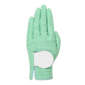 Guantes de golf de piel de oveja con tela transpirable, con logo personalizado, para mano izquierda y derecha, para hombre. - Product Image 3