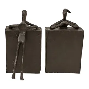 Luxury Gold-Plated Aluminium <b>Book</b> Stand Premium Reading Rack Home <b>Library</b> ShelfDesigner Handmade 3D Figurine Bookends - Product Image 4