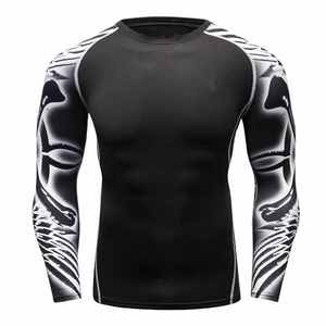 Camiseta de Compresión de Manga Larga para Hombre 2026, Protección UPF50+, Secado Rápido, para BJJ, con Logotipo Personalizado, para Gimnasio, Ecológica y Antibacteriana - Product Image 1