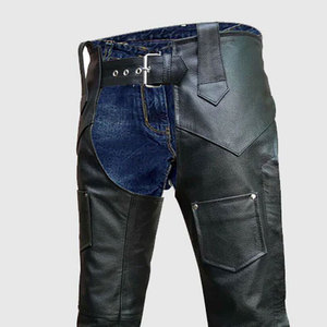 High Quality Horse <b>Riding</b> Black <b>Chaps</b> Suede Leather <b>Chaps</b> Hot Selling for Cowboy Riders Pakistani Manufacturers - Product Image 5