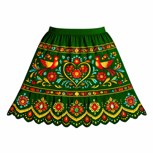 Robe d'été décontractée pour femme de haute qualité, en coton brodé à imprimés floraux hawaïens, longueur genou, taille empire - Product Image 3