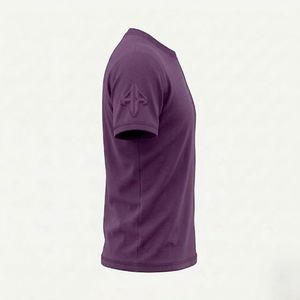 เสื้อยืดผู้ชายดีไซน์ใหม่คุณภาพสูง ปรับแต่งได้ วัสดุผ้าฝ้าย 100% สไตล์ลำลอง พิมพ์ลายโดย RIVIAN ATLANTIC - Product Image 4
