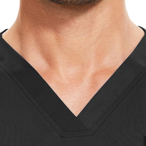 Top Seller Men Medical <b>Scrub</b> <b>Set</b> in Bulk Quantity V Neck Lightweight Breathable Knitted Hospital Uniform Customizable - Product Image 3