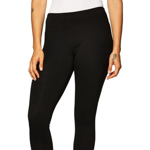 Leggings longs sans couture taille haute pour femmes, pantalon extensible noir uni, vêtements de yoga - Product Image 4