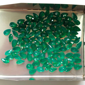 Ónix Verde Natural, Corte Pera de 5x3MM, Gema Suelta de la Mejor Calidad, Certificada por Red Mountain Gems, para Joyería - Product Image 6