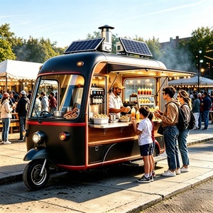 Tricycle électrique pour la vente de nourriture avec vitrine réfrigérée et réfrigérateur homologué CE pour la vente de glaces sur les plages, modèle de luxe - Product Image 4