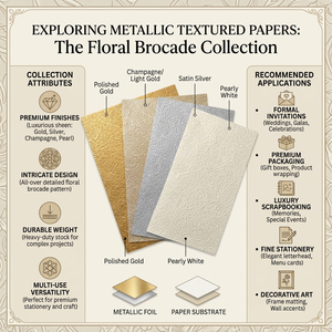 Premium embossed <b>paper</b> sheets for crafts invitations packaging OEM wholesale private label export quality worldwide buyers - Product Image 6