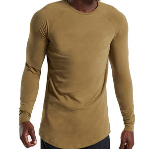 Camiseta Premium para Hombre, Informal, de Alta Calidad, de Algodón y Elastano, de Color Sólido, Elástica, Cómoda para Uso Diario - Product Image 4