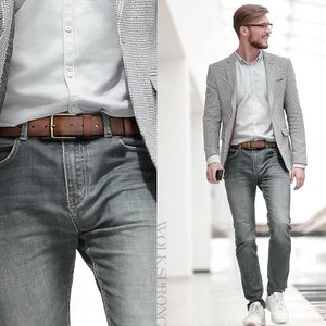 Ceinture vintage en cuir de vache véritable pour homme, marron uni, boucle à ardillon en cuivre texturé - Product Image 3